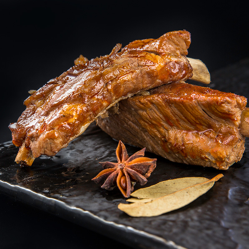 张家口特产 柴沟堡熏肉 熏排骨 卤味排骨小吃下酒菜
