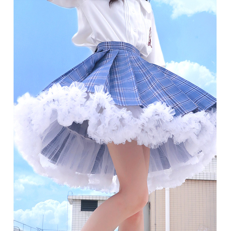 jk日常裙撑夏季蕾丝打底短裤女童防走光lolita可爱花嫁云朵安全裤