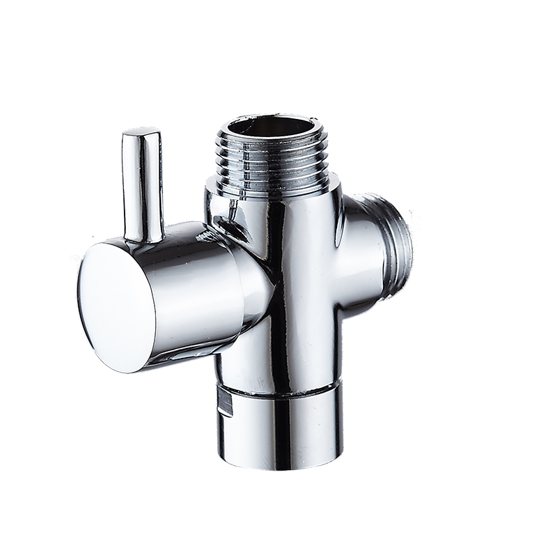 花洒角阀高压妇洗三通冲洗喷枪马桶三角快开分角阀