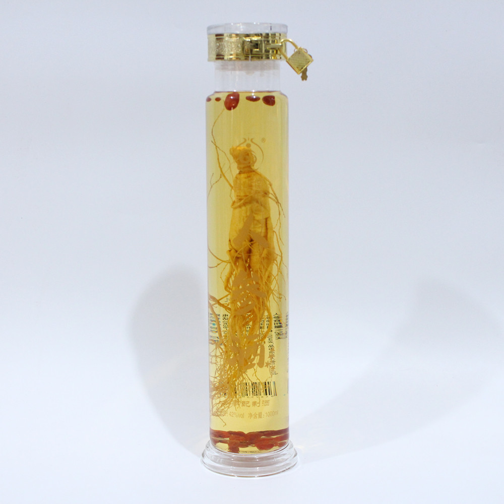 长白山人参酒1箱6瓶每瓶1000ml包邮老参王送礼盒装粮食酒枸杞泡酒