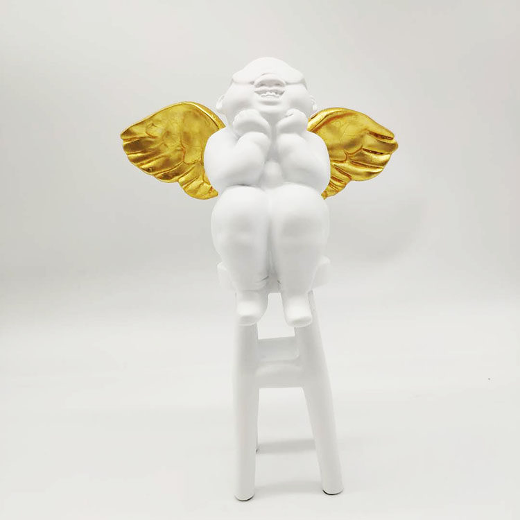 样品轻奢胖天使人饰品摆件书房客厅现代北欧摆件