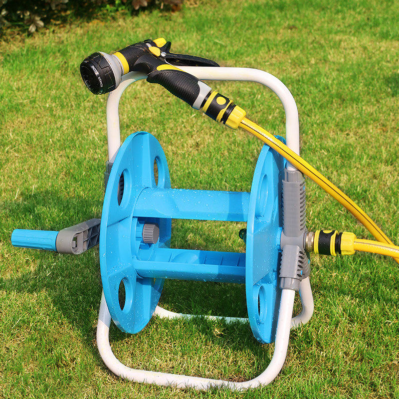 汉轩 水管收纳架自动收管器家用浇花洗车水枪软管盘管水车架套装