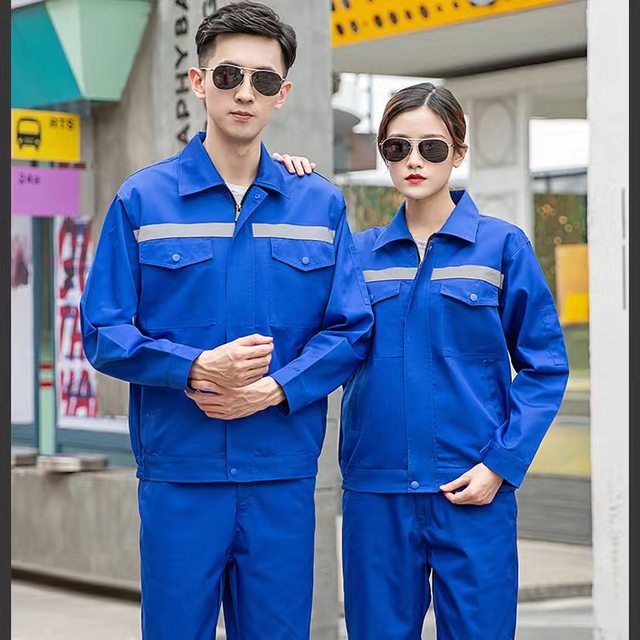 Work clothes men's long-sleeved labor insurance suits custom wear-resistant spring, autumn and winter work clothes auto repair workshop engineering reflective strip Work clothes men's long-sleeved labor insurance suits custom wear-resistant spring, autumn and winter work clothes auto repair workshop engineering reflective strip