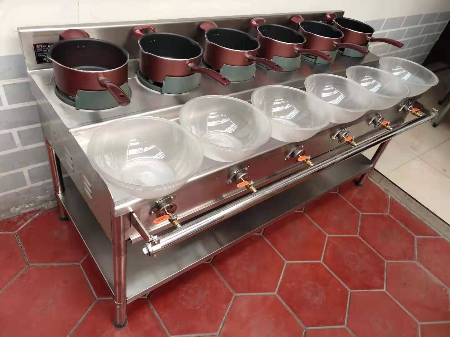 韩式猛火天然气煤气多头六头商用四五专用麻辣烫小型燃气灶