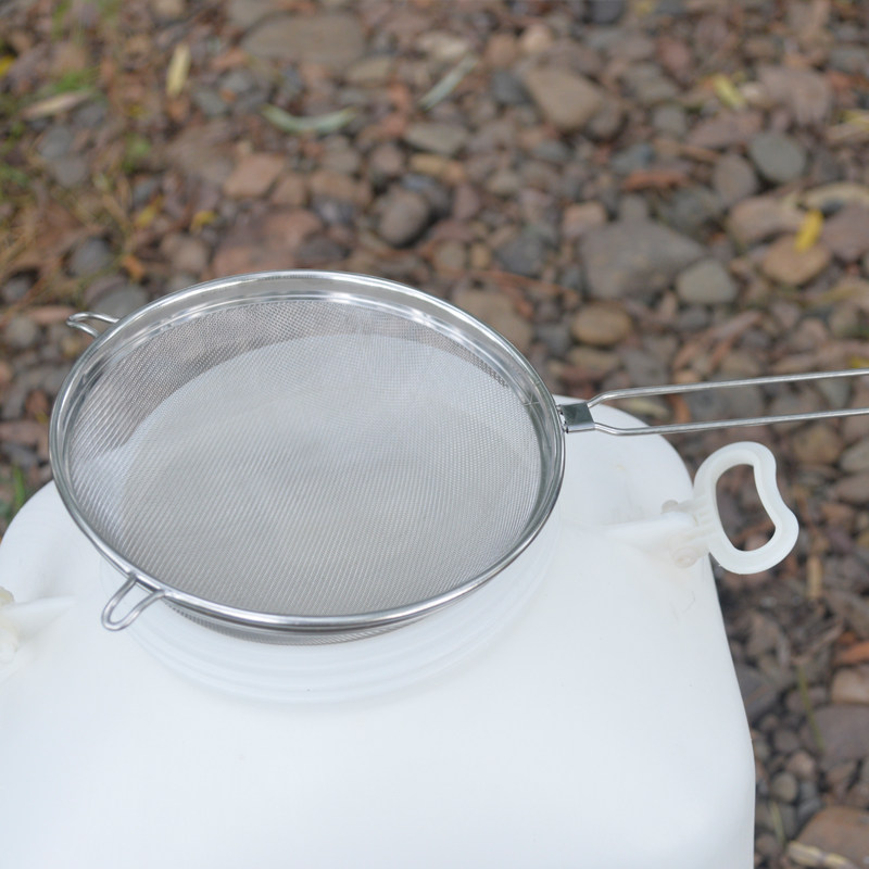 不锈钢蜂蜜过滤网漏勺型细密过滤器果汁过滤网勺精细去杂蜂具包邮