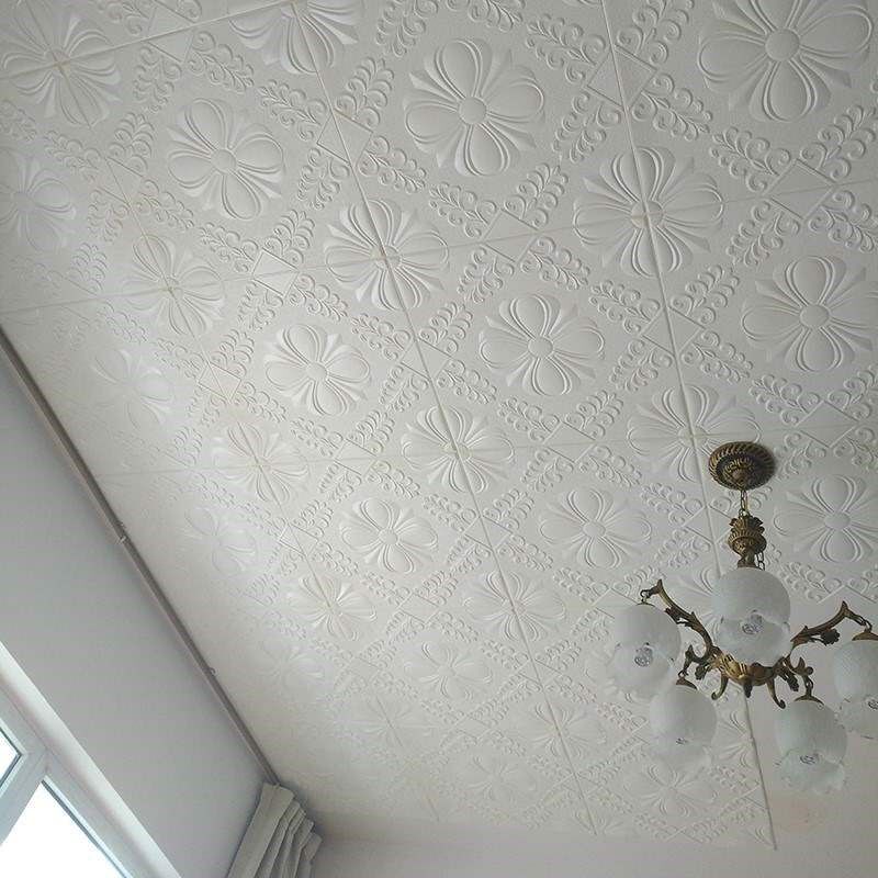 棚顶装饰天花自粘吊棚板天花板网红掉顶贴纸房屋吊顶塑料简易