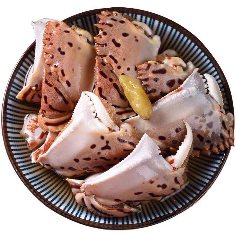 面包蟹脚虎纹野生鲜活冷冻蟹钳海鲜螃蟹蟹肉蟹棒