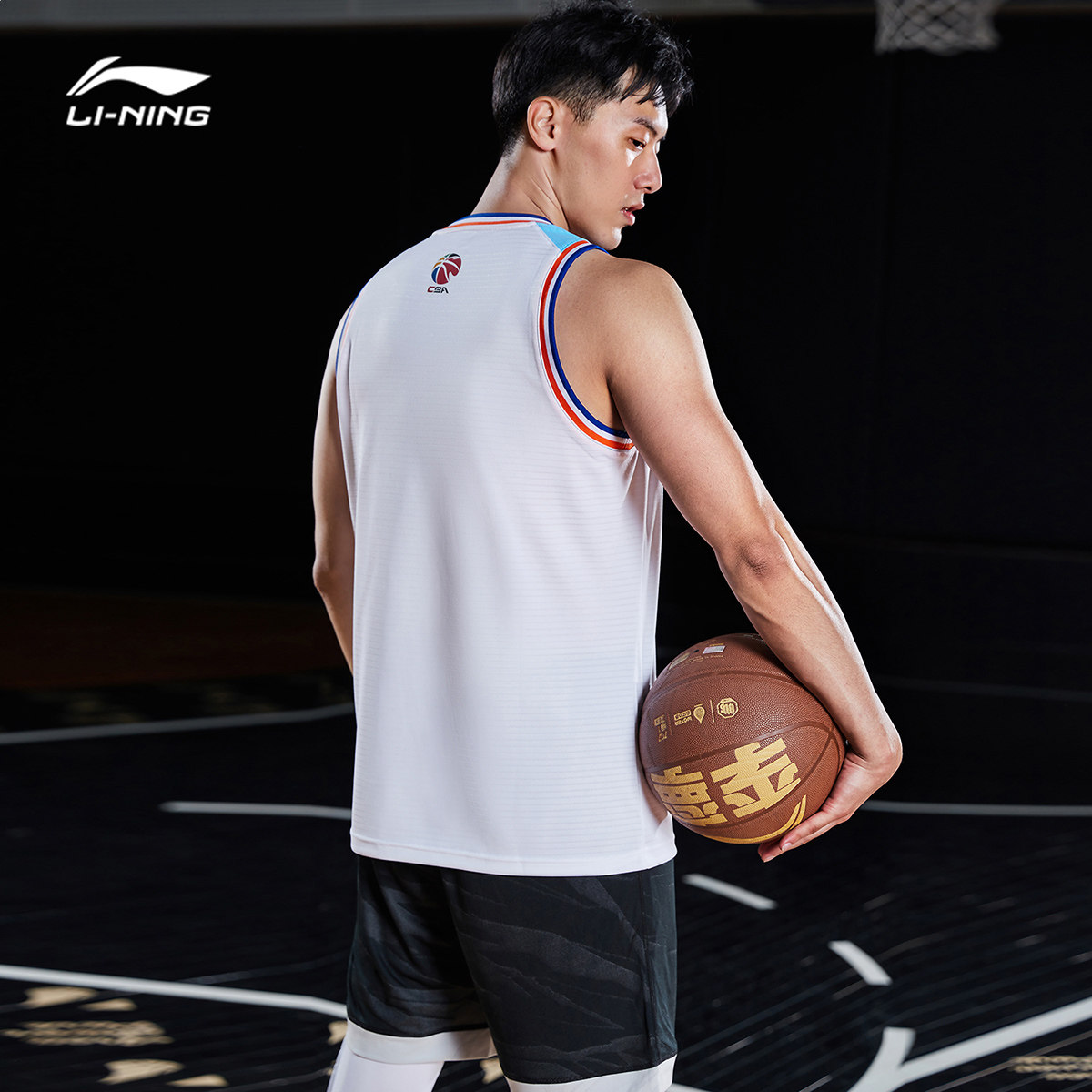 篮球李宁比赛服男士春季新款新疆cba系列运动服篮球服