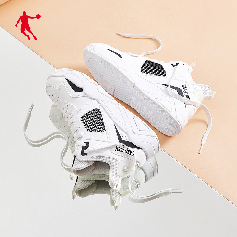 预售抢先乔丹男板鞋高帮革运动鞋白色鞋子潮流板鞋