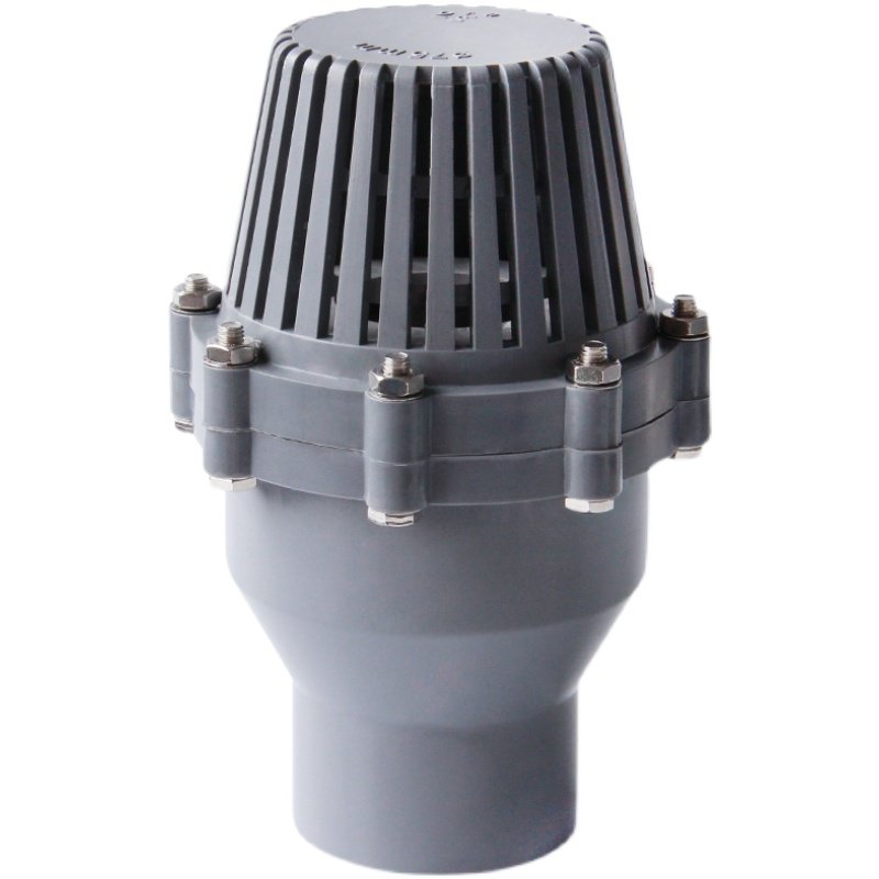 pvc底阀终端止逆水管管件抽水水泵塑料滤网底阀