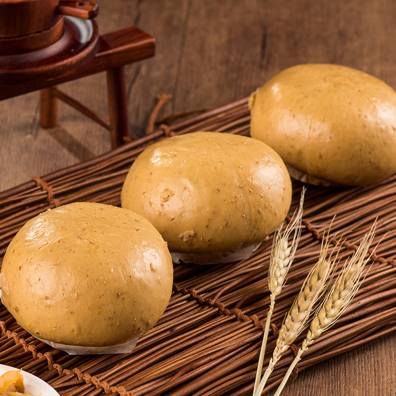 麦香花生儿童点心茶楼半成品面食早餐包儿童燕麦包点