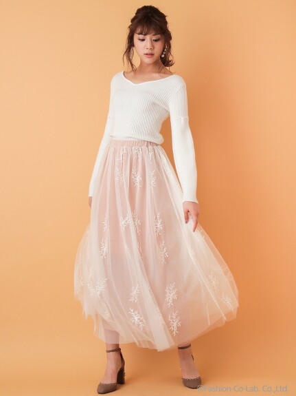 不包邮不议价新款女装外貌圆蛋刺绣薄纱半身半身裙