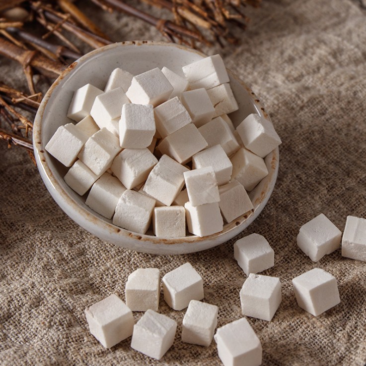 茯苓逐草野生中药材白茯苓中药伏苓块苻食用500g茯苓
