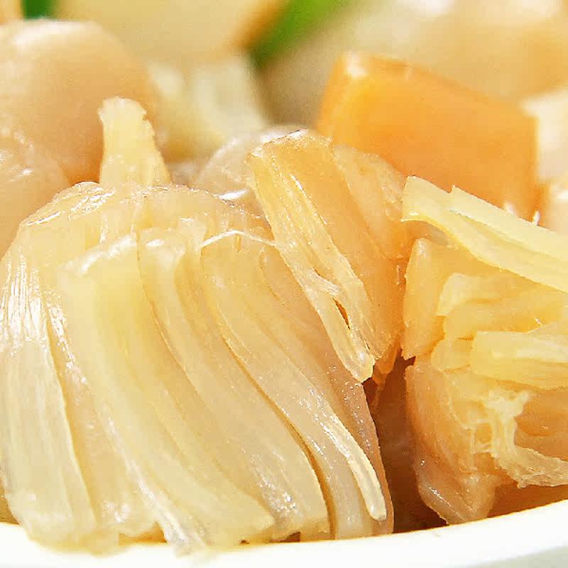 威海特产双泽即食海鲜软烤扇贝肉丁瑶柱裙边零食真空140g珍珠贝