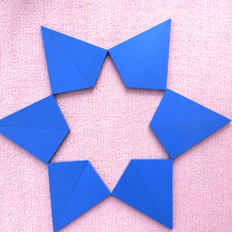 蓝色三角形蒙氏教具蒙台台特梭利幼儿园早教玩具早教教具