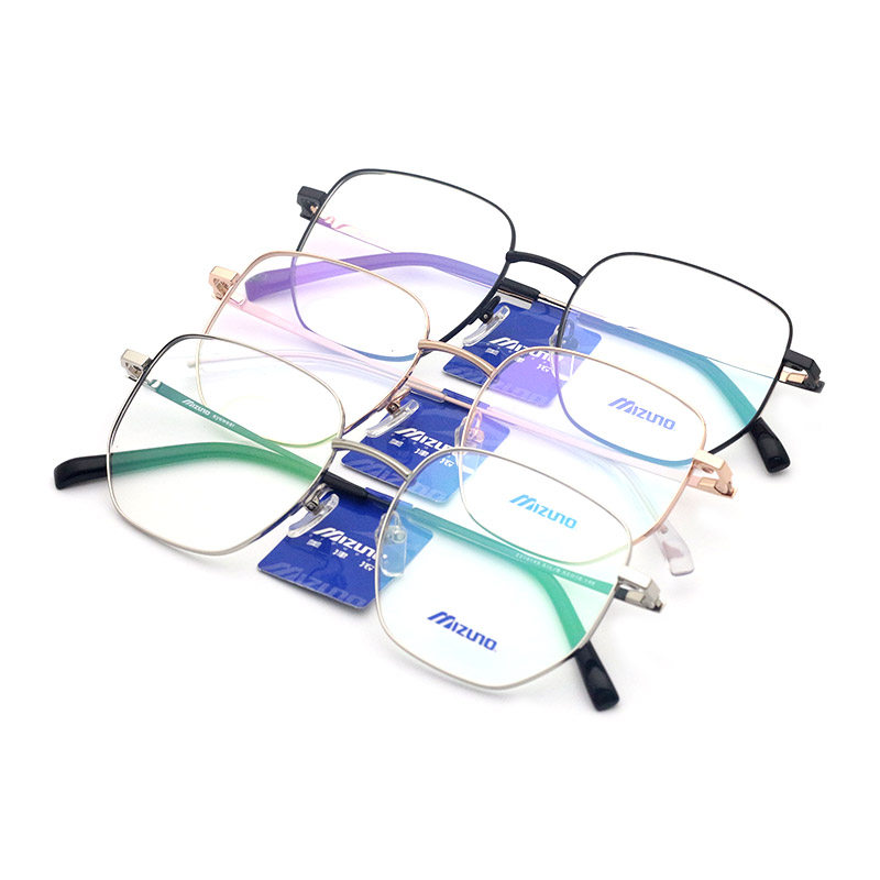 美津浓眼镜镜框超轻休闲硅胶方框近视近视眼眼镜架眼镜架