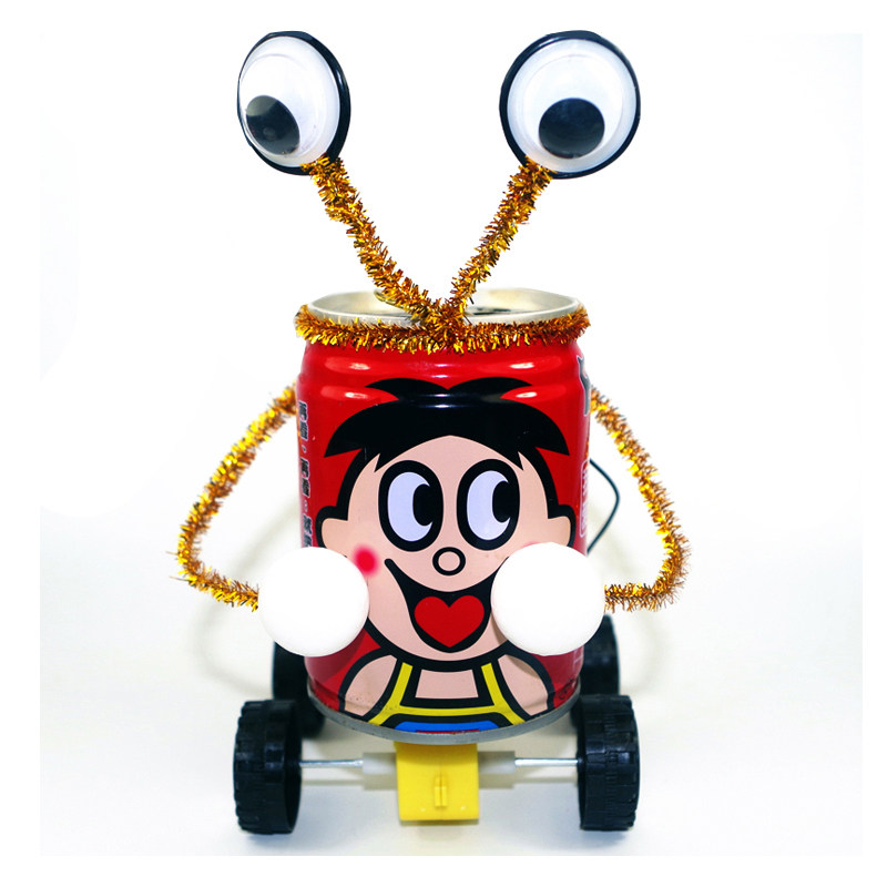 科技制作易拉罐机器人手工diy材料材料学学生创意科学实验