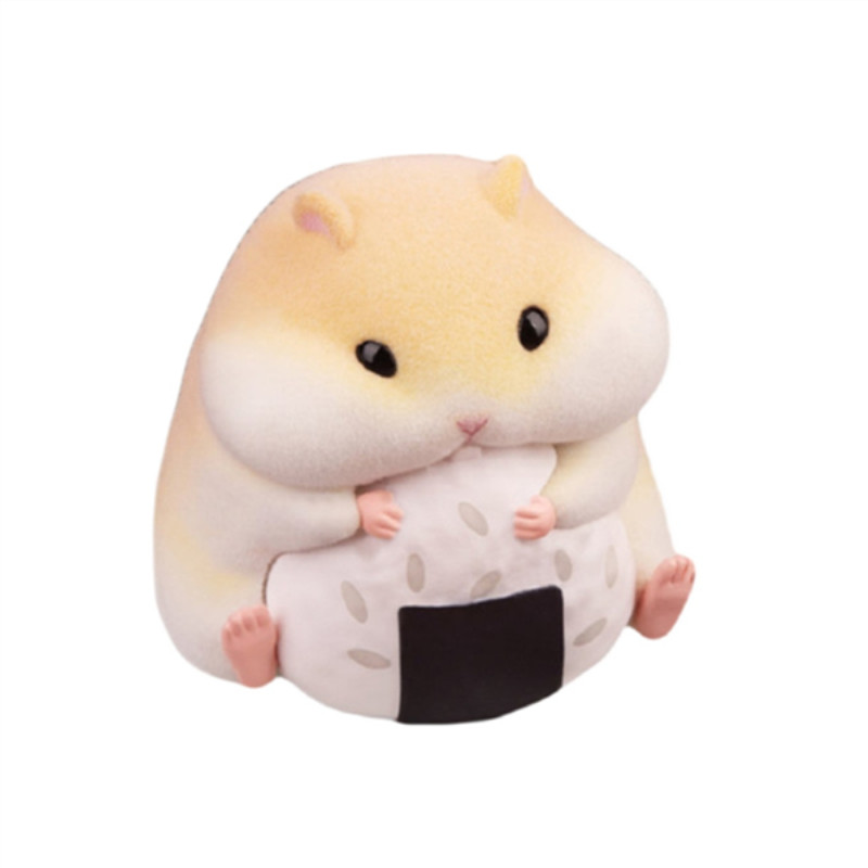 正版仓鼠克拉克吃货系列盲盒植绒公仔萌物少女潮玩盲盒