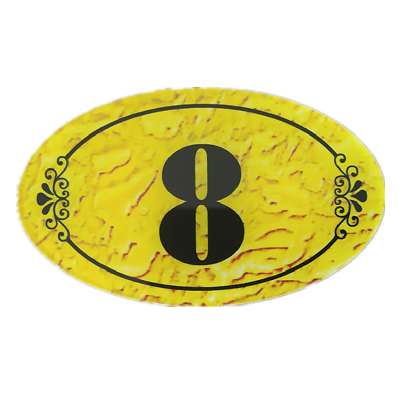 桌牌号牌台号贴桌号餐厅创意餐桌饭店号数字贴标志牌