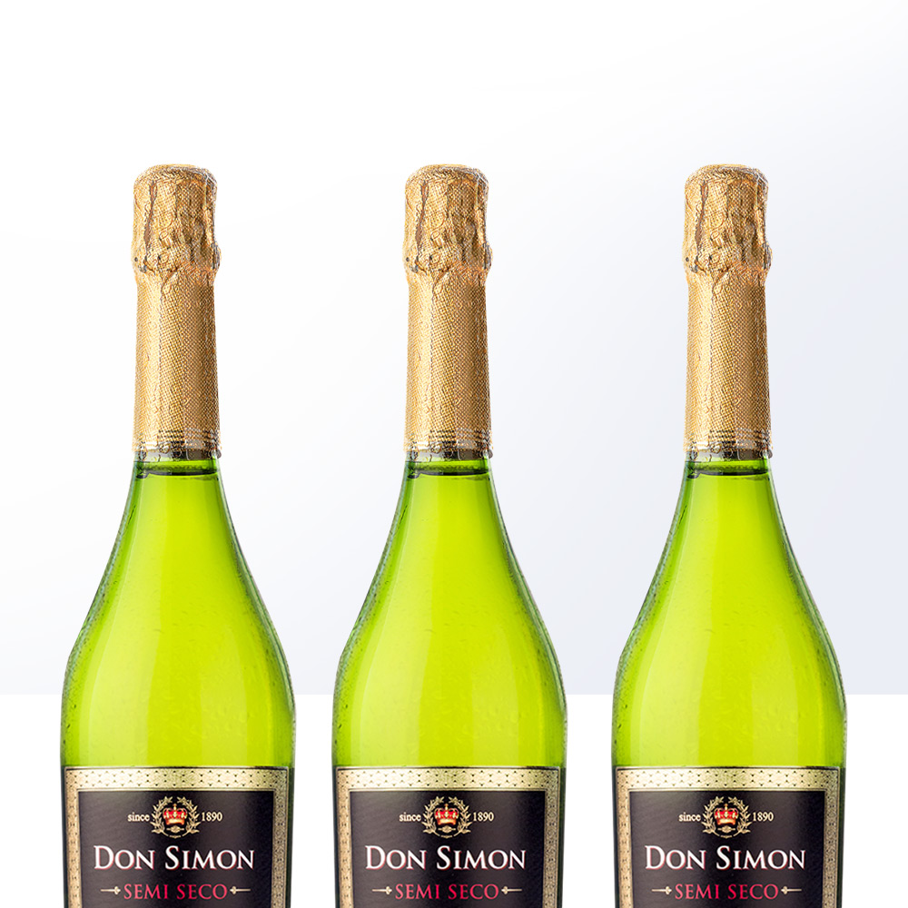 西班牙进口 堂吉世家黑标起泡葡萄酒3支组合爱之湾正品起泡酒