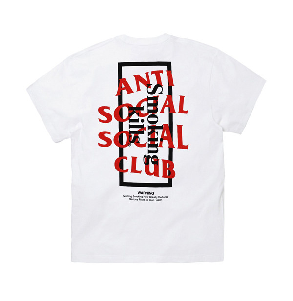 fr2联名antisocialsocialclubsmokingkills男女短袖t恤
