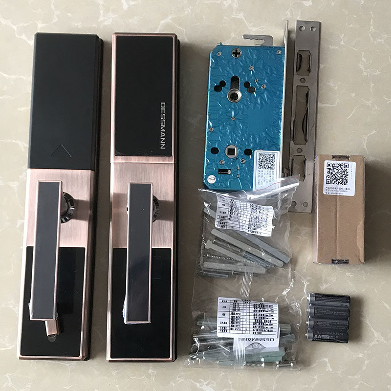 防盗门德施曼指纹t510家用智能电子电子密码密码锁十大智能门锁