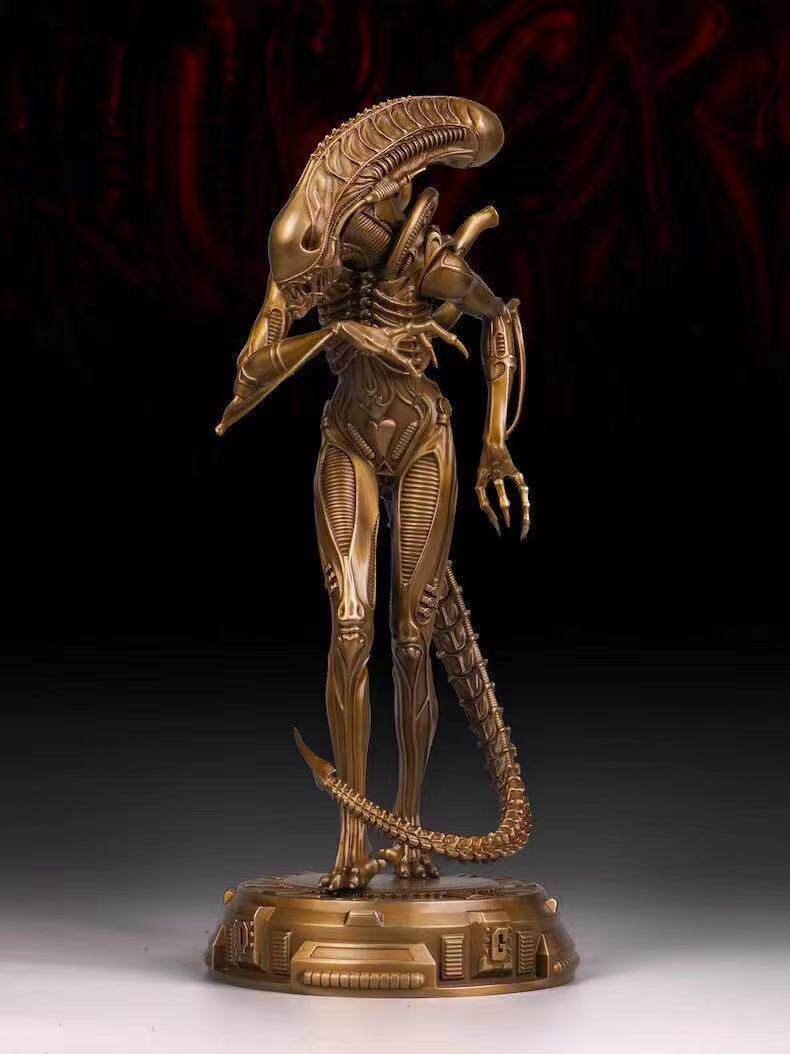 异形青铜精工全身alien铜雕手办玩偶摆件