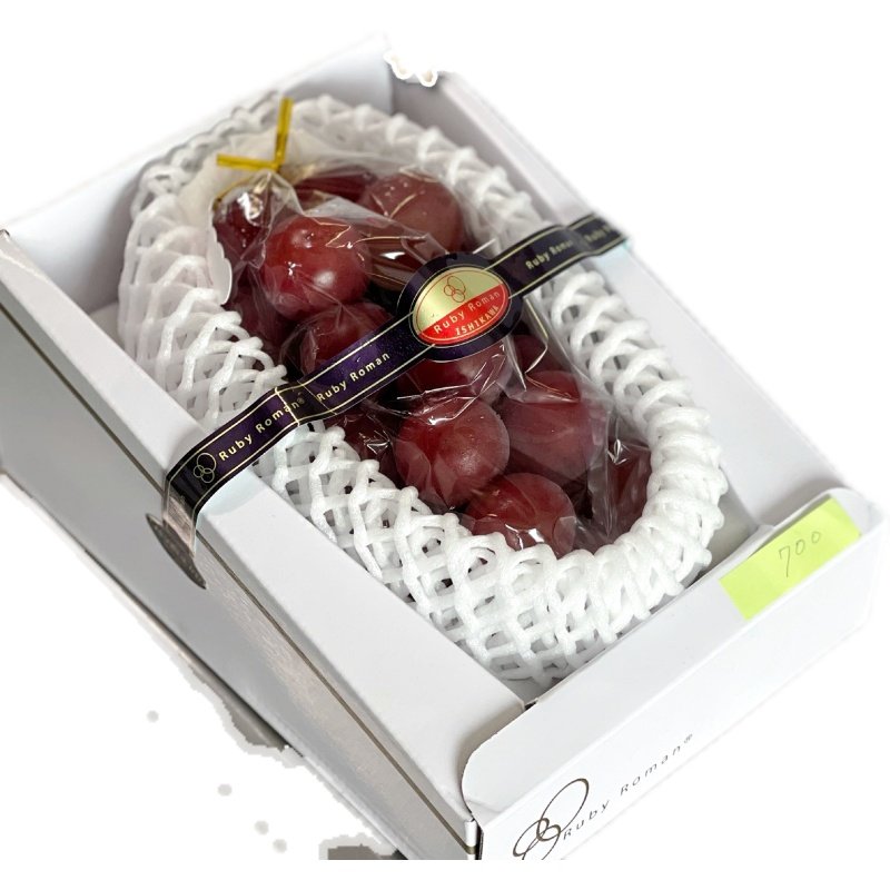 日本石川县浪漫红宝石红提葡萄700g 单串礼盒装顺丰葡萄