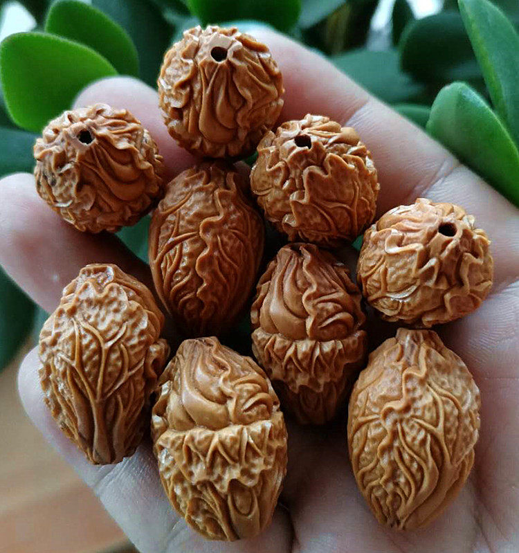 橄榄核手串白菜核雕百财招财苏工纯手工工大文玩手链