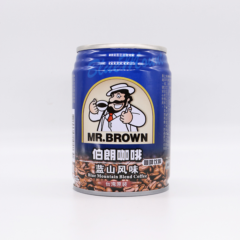伯朗咖啡蓝山风味液体即饮咖啡 铁罐装 进口饮料240ml