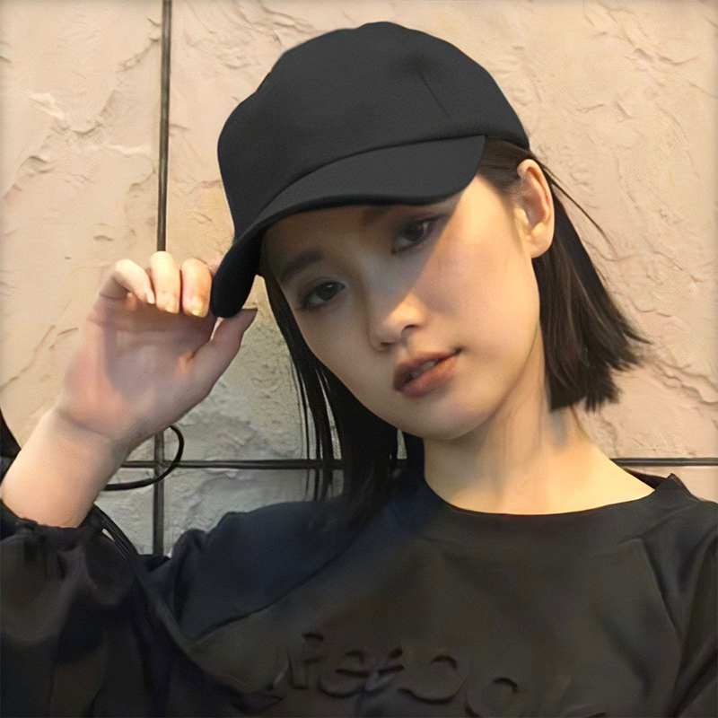 新式青春透气同款鸭舌帽帽子假发一体秋天短发日常整顶假发