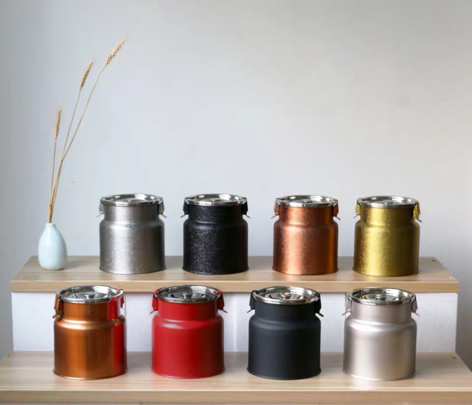 茶叶罐不锈钢储物罐茶桶半斤金属罐多用密封logo定制茶叶罐