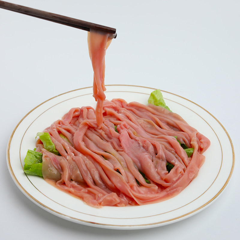 精品鲜鹅肠屠场三小时鲜菜散装真空重庆麻辣火锅配菜食材2副4-5米
