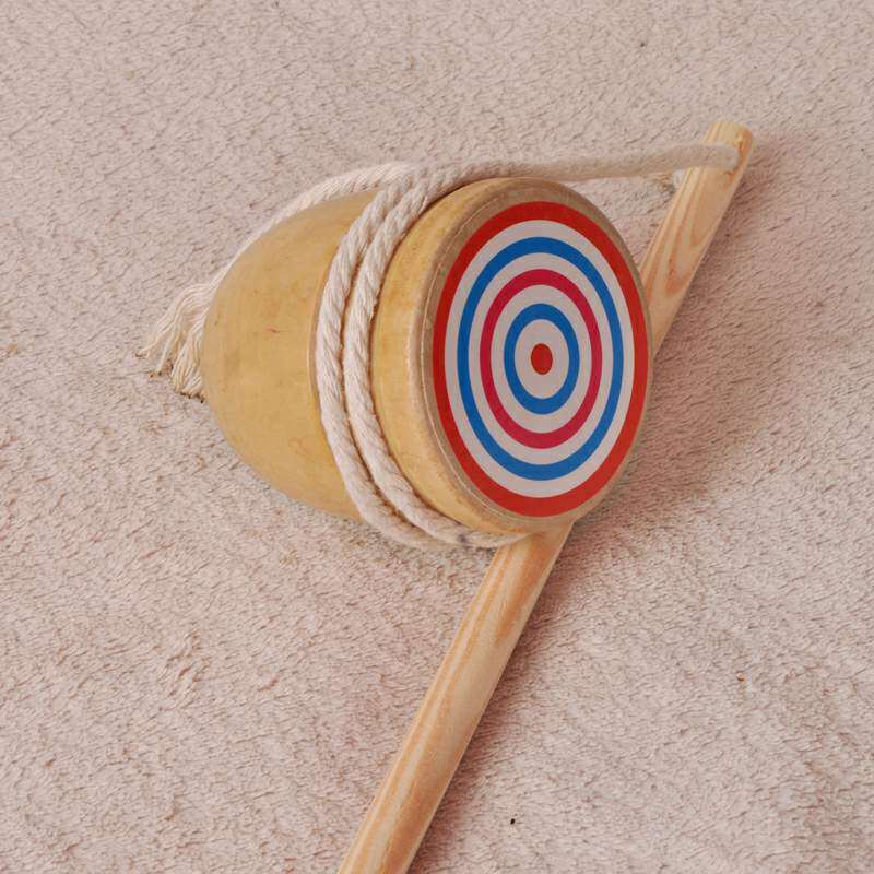 陀螺玩具健身传统儿童游戏实木木制户外运动陀螺