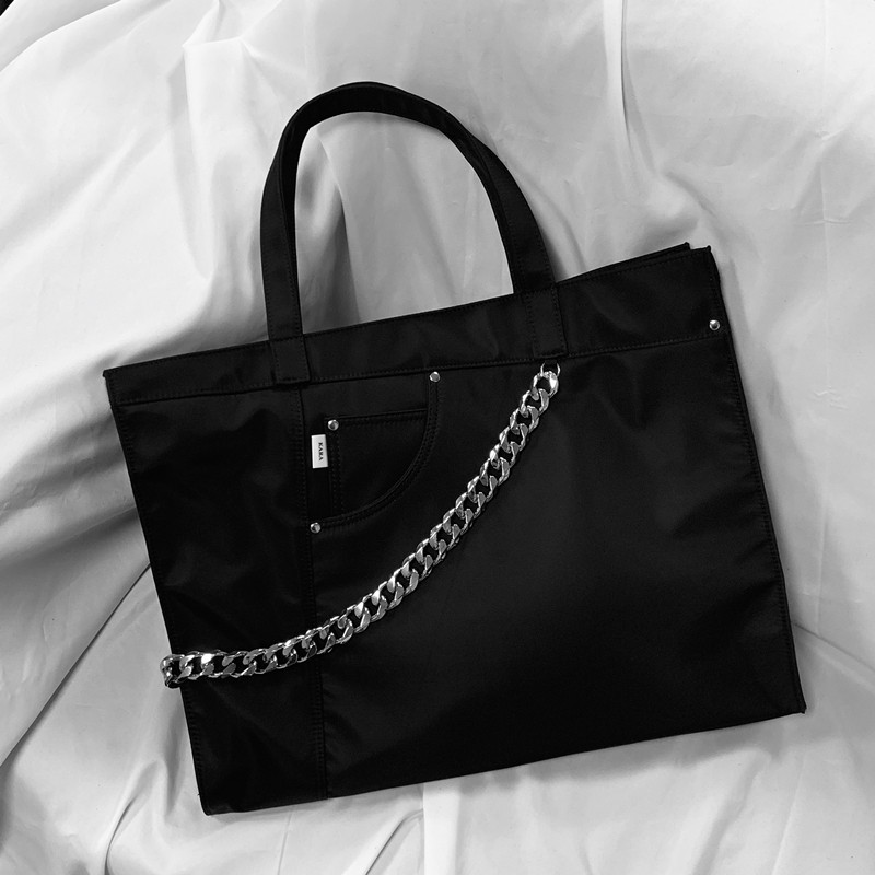 kara大包大容量托特包女链条百搭单肩包牛牛津布托特包