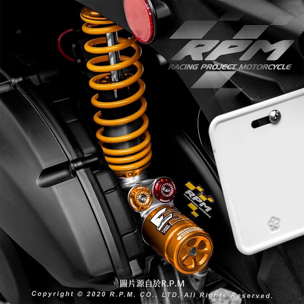 台湾可调阻尼六代rpm新劲改装震器复桶es摩托车减震器
