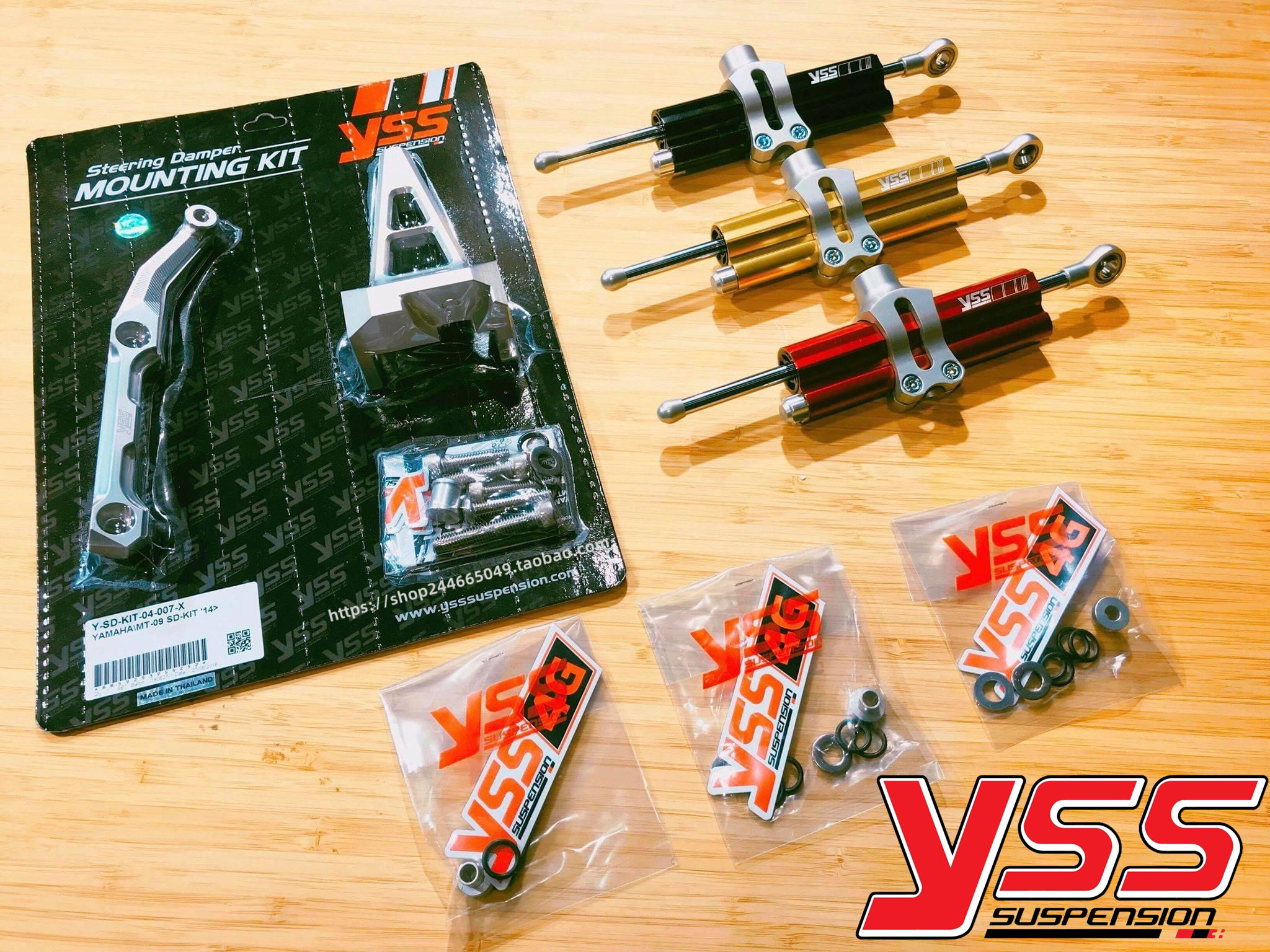 泰国yss雅马哈mt09tracer甩头阻尼改装钛尺底座其他摩托车用品