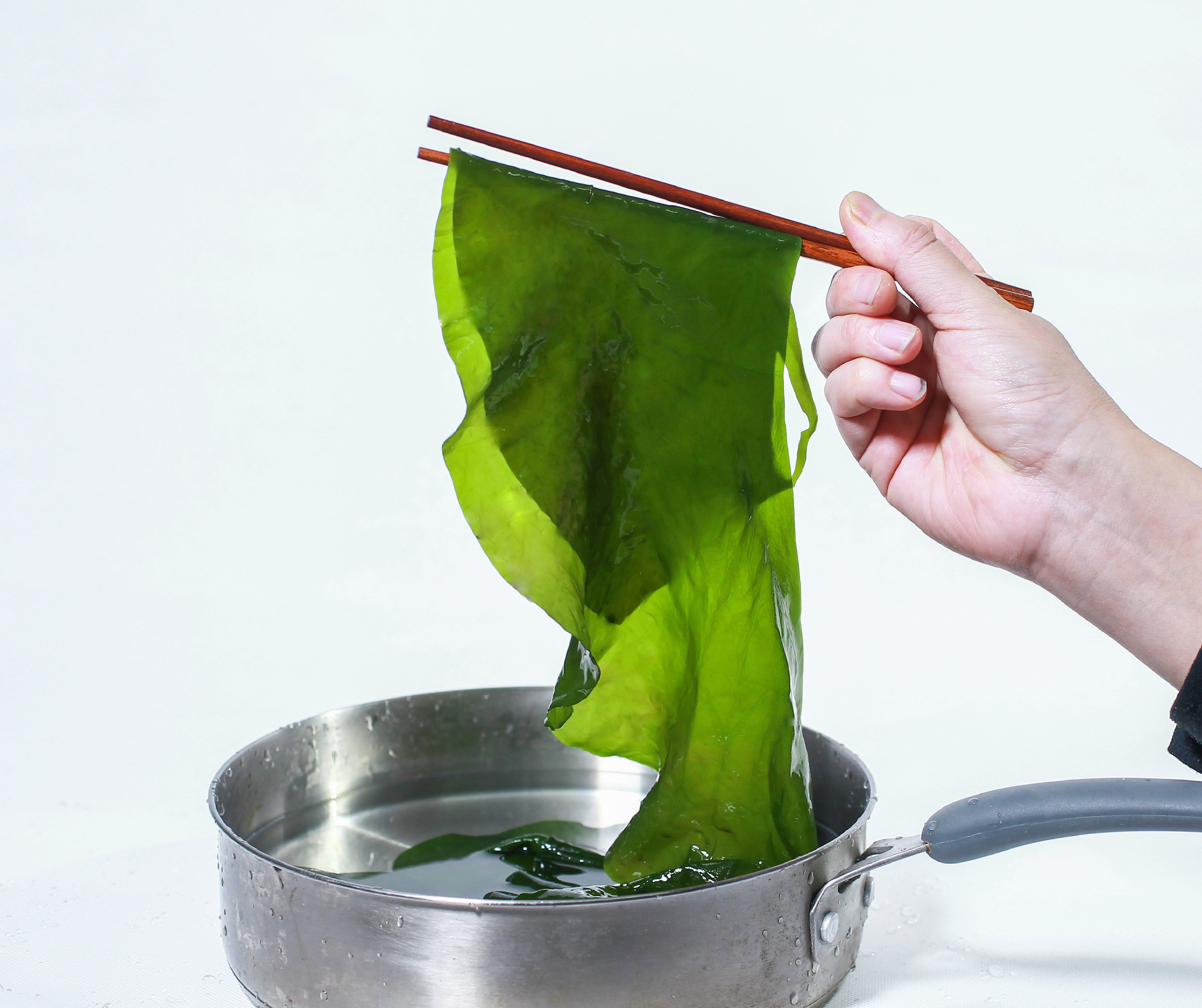 荣成新鲜半干软薄嫩小海带苗芽火锅寿司包饭海带