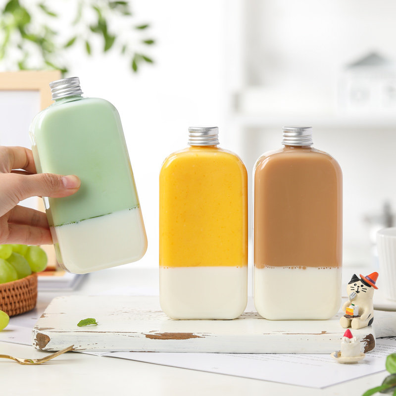 网红奶茶瓶带空瓶杨枝甘露西米打包塑料瓶一次性密封罐