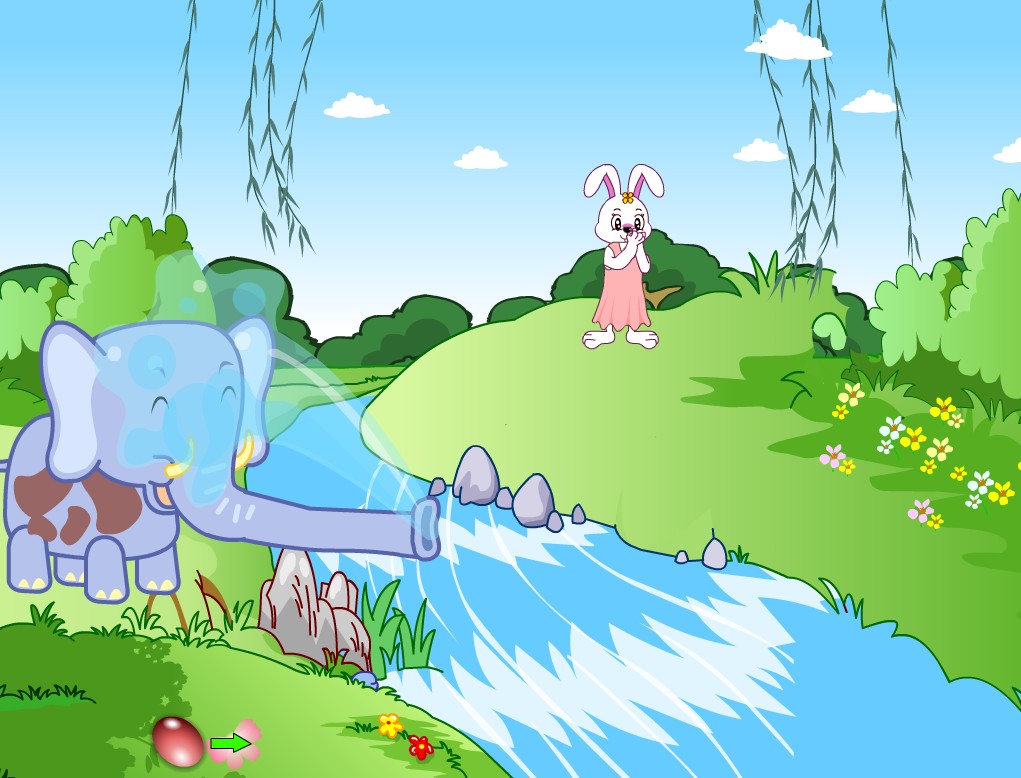 flash动画大赛作品大象小兔flash