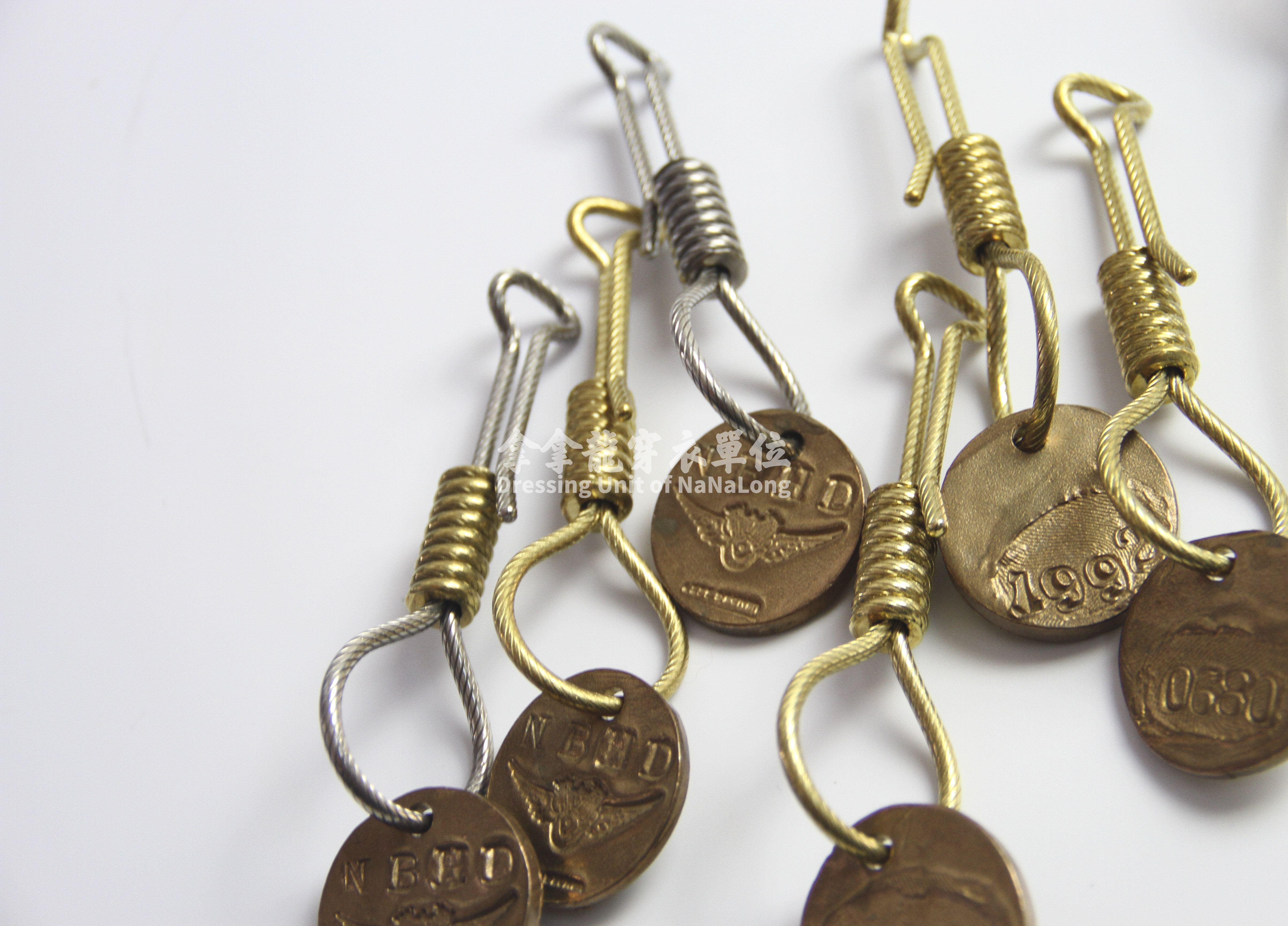 neighborhood联名jeffdeckerkeyholder铜质钥匙扣18ss隐藏钥匙扣