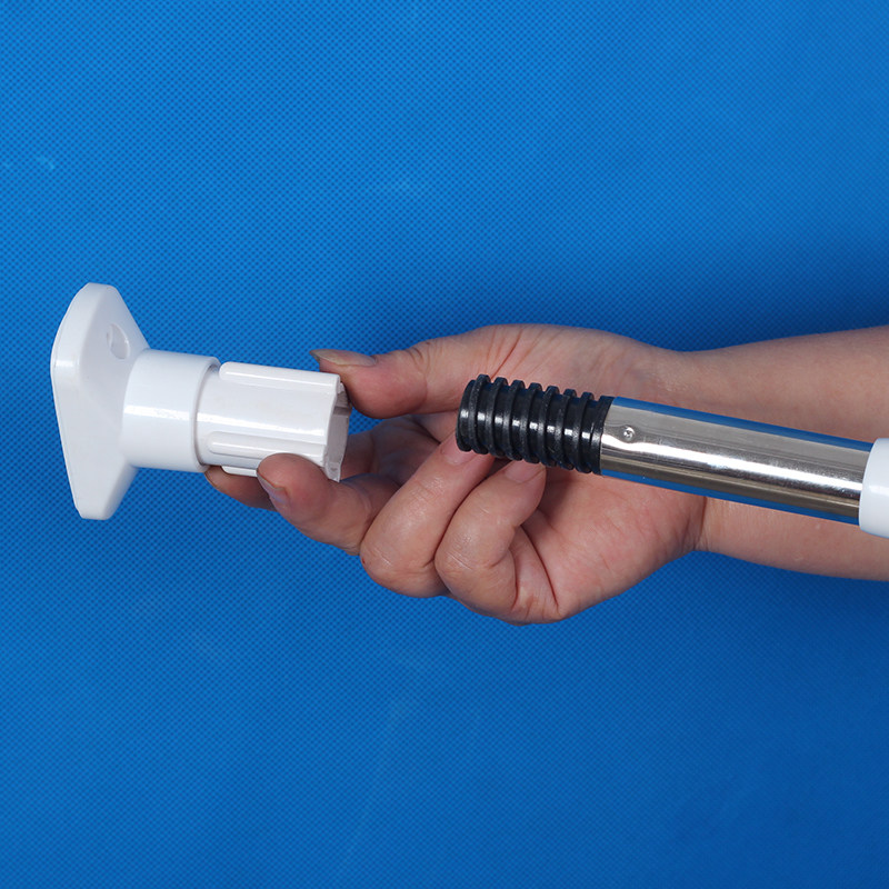 超强强力弹簧不锈钢伸缩浴帘窗帘晾衣杆免打孔浴帘杆