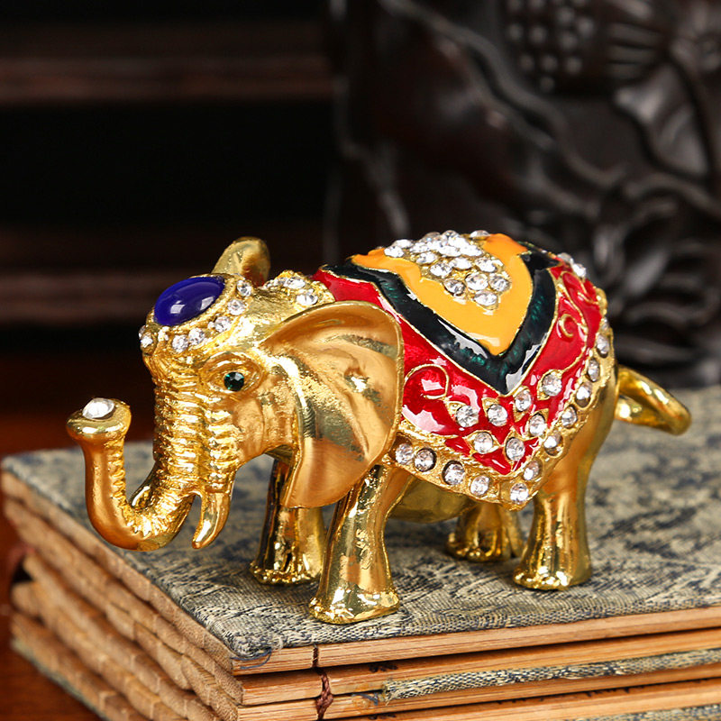 鼎风阁五福摆件泰国大象一套招财姻缘客厅摆设摆件