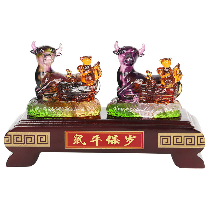 摆件现货宋韶光属牛2021牛年吉祥物鼠牛保岁吊坠项坠