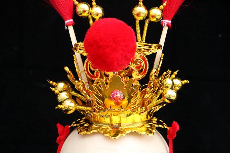 紫金金冠京剧戏曲孙悟空太子美猴王服装道具民族服装