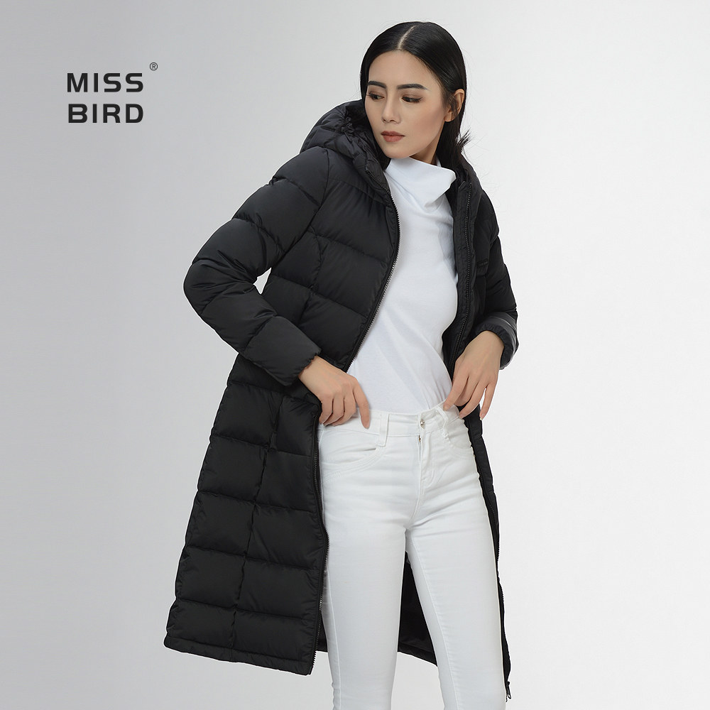 羽绒服missbird女款鹅绒长款中长加厚过膝抗寒羽绒服