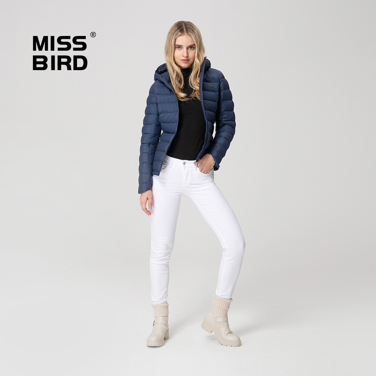 女款羽绒服missbird超轻轻薄短款冬装羽绒外套羽绒服