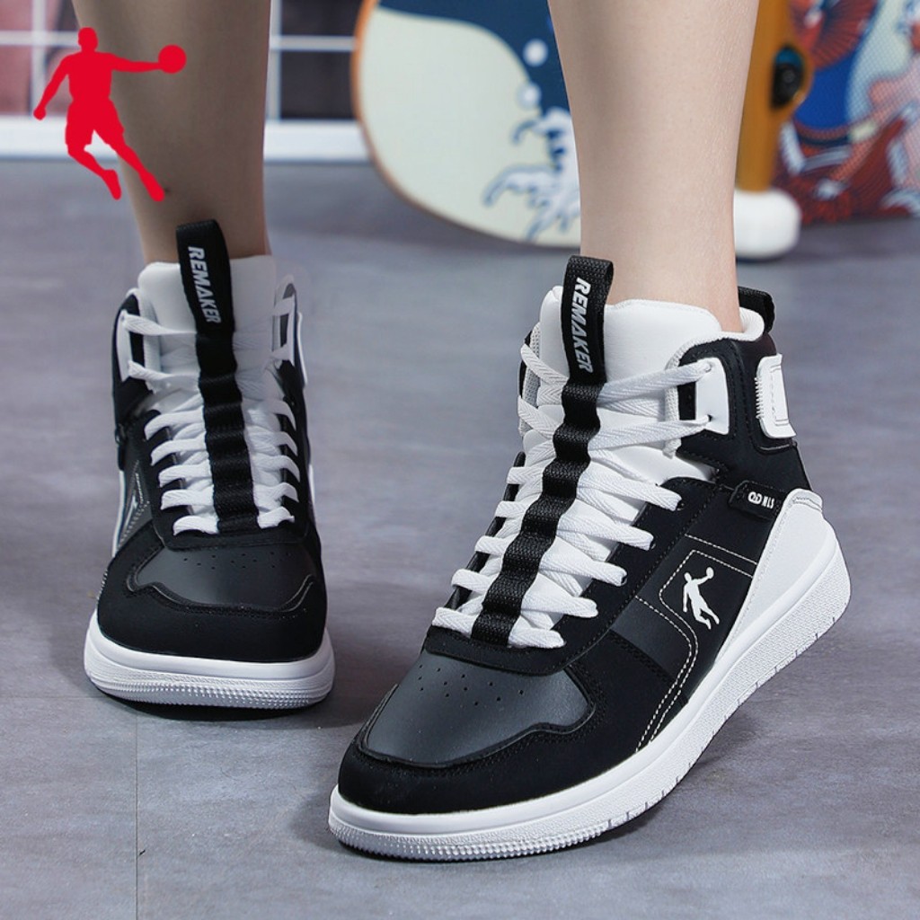 乔丹女鞋高帮鞋板鞋2022夏季新款复古百搭休闲鞋板鞋
