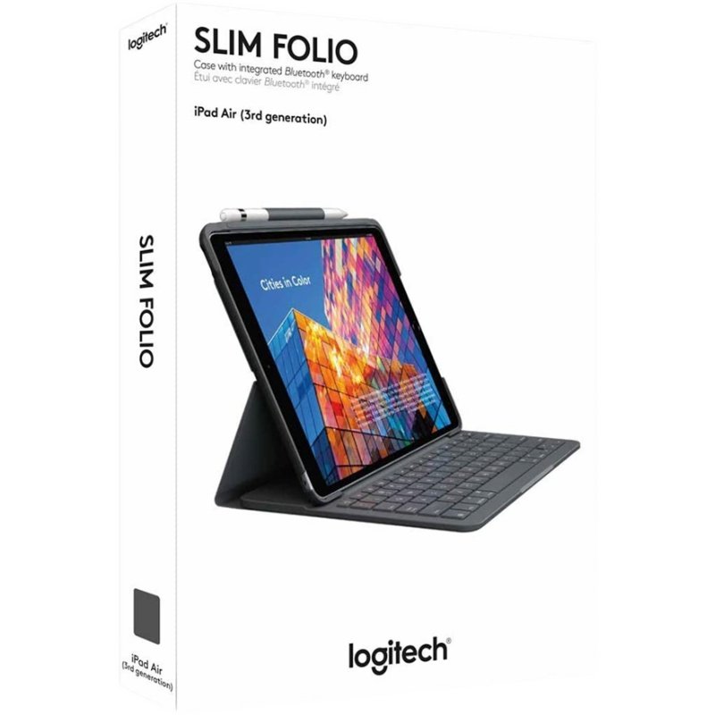 logitech罗技slimfolioipadair3键盘德国qwertz布局平板电脑保护套