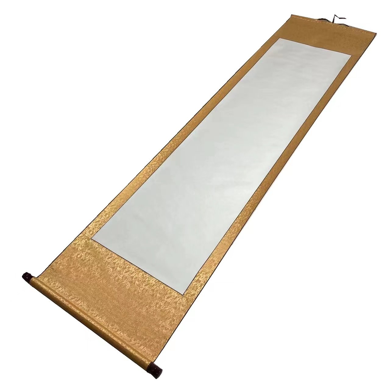 空白半生卷轴立卷挂轴国画书法横幅宣纸画轴宣纸